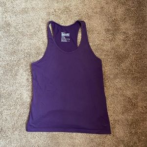 Nike Dry Fit Workout Tank-dark purple size medium